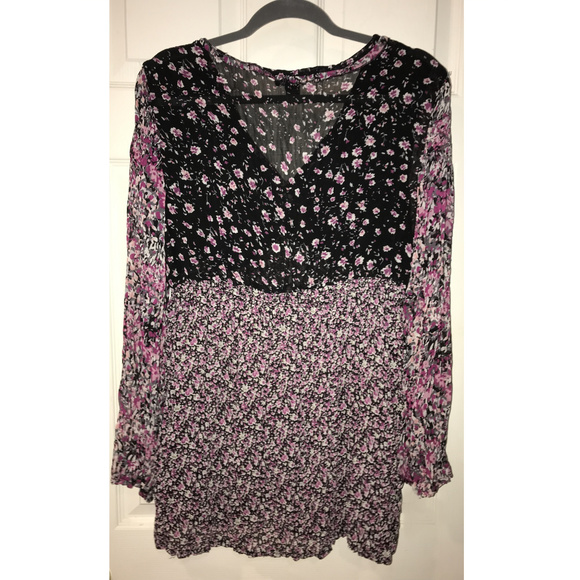 Sheer Multi Roses Tunic - Picture 2 of 7